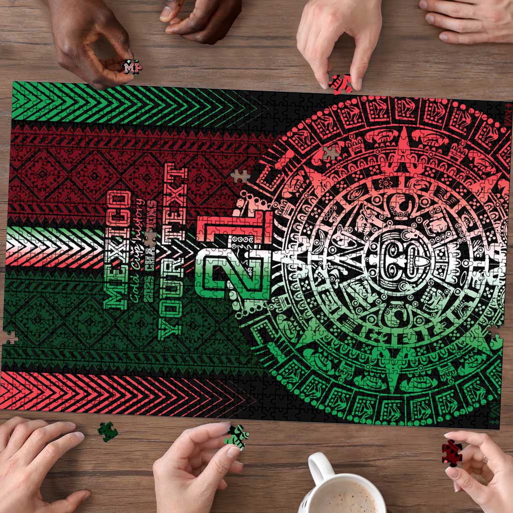 Mexico Football Custom Puzzle Mexico's Make History 2025 Flag Style - Wonder Print Shop