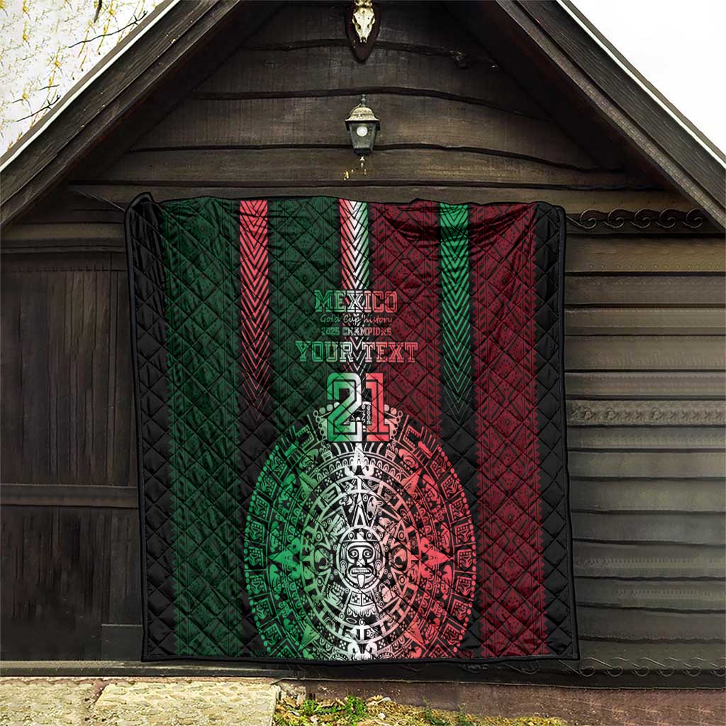 Mexico Football Custom Quilt Mexico's Make History 2025 Flag Style - Wonder Print Shop