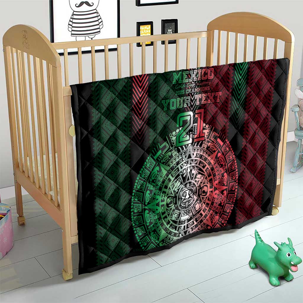 Mexico Football Custom Quilt Mexico's Make History 2025 Flag Style - Wonder Print Shop
