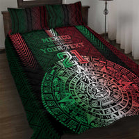 Mexico Football Custom Quilt Bed Set Mexico's Make History 2025 Flag Style - Wonder Print Shop