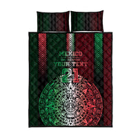 Mexico Football Custom Quilt Bed Set Mexico's Make History 2025 Flag Style - Wonder Print Shop