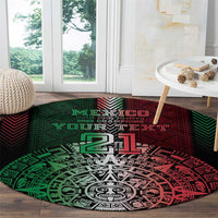 Mexico Football Custom Round Carpet Mexico's Make History 2025 Flag Style - Wonder Print Shop