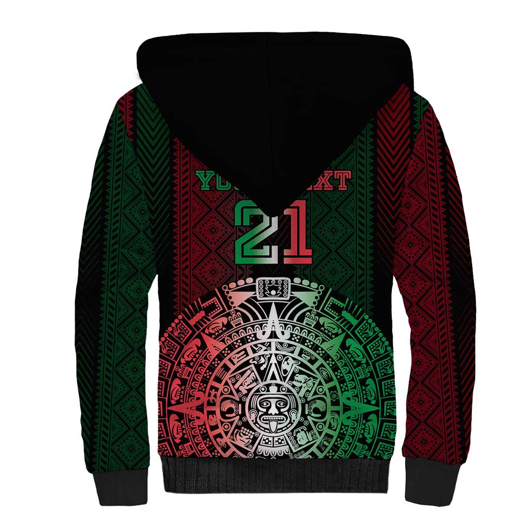 Mexico Football Custom Sherpa Hoodie Mexico's Make History 2025 Flag Style - Wonder Print Shop