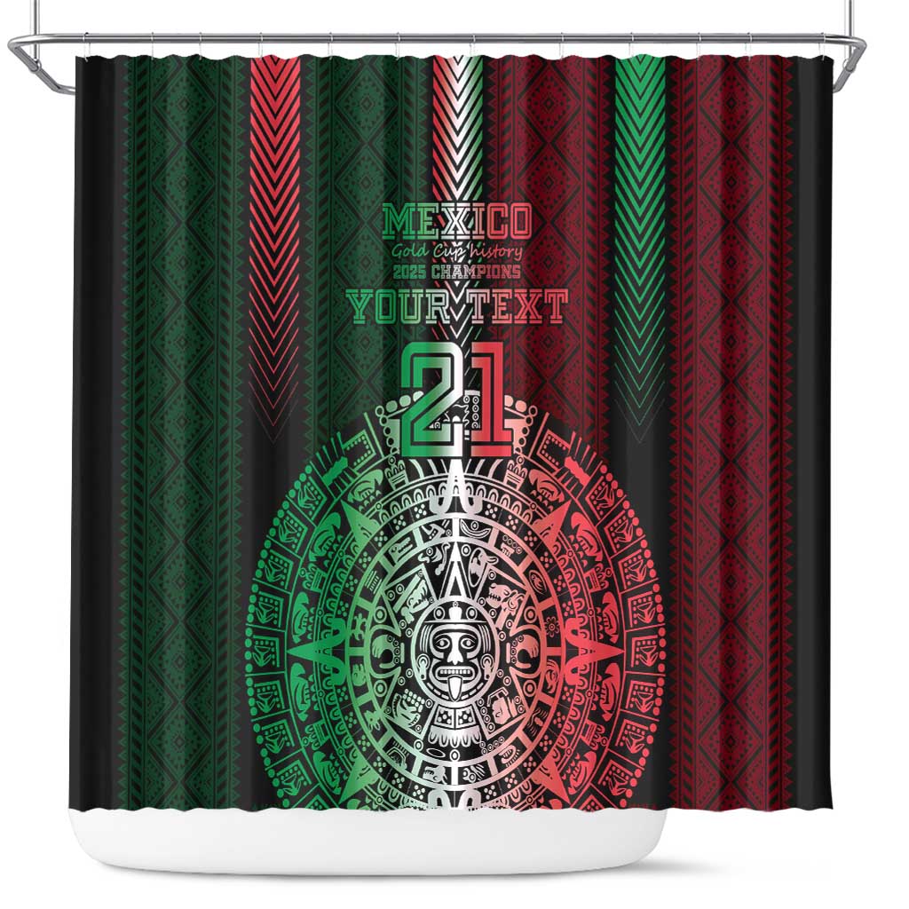 Mexico Football Custom Shower Curtain Mexico's Make History 2025 Flag Style - Wonder Print Shop