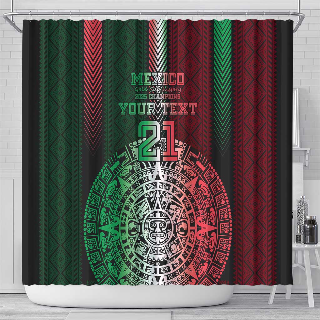 Mexico Football Custom Shower Curtain Mexico's Make History 2025 Flag Style - Wonder Print Shop