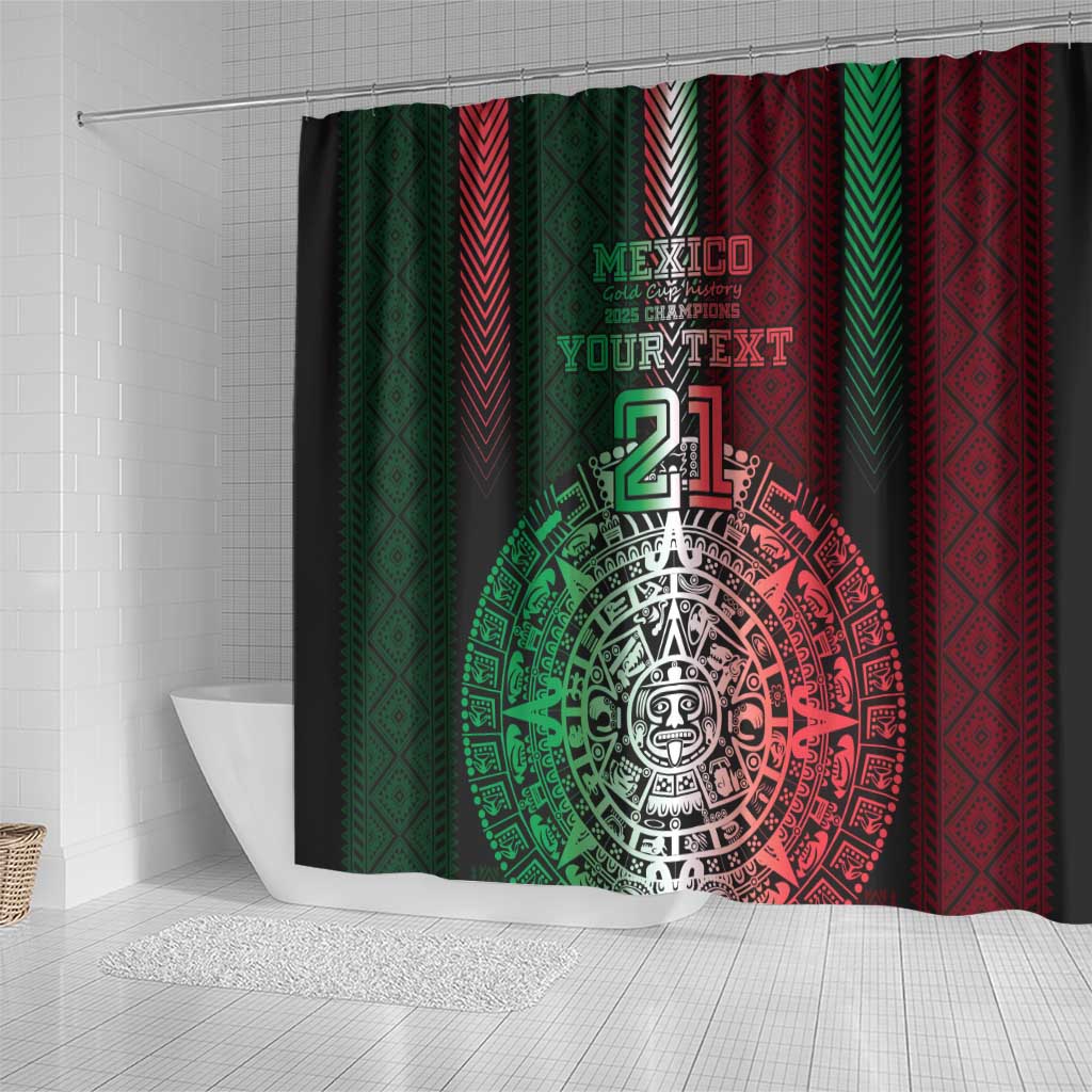 Mexico Football Custom Shower Curtain Mexico's Make History 2025 Flag Style - Wonder Print Shop