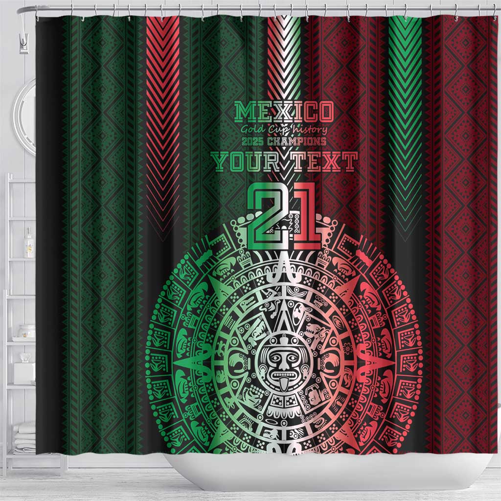Mexico Football Custom Shower Curtain Mexico's Make History 2025 Flag Style - Wonder Print Shop