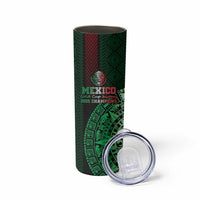 Mexico Football Custom Skinny Tumbler Mexico's Make History 2025 Flag Style - Wonder Print Shop