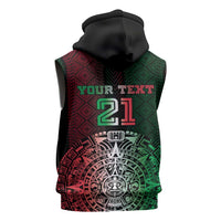 Mexico Football Custom Sleeveless Hoodie Mexico's Make History 2025 Flag Style - Wonder Print Shop