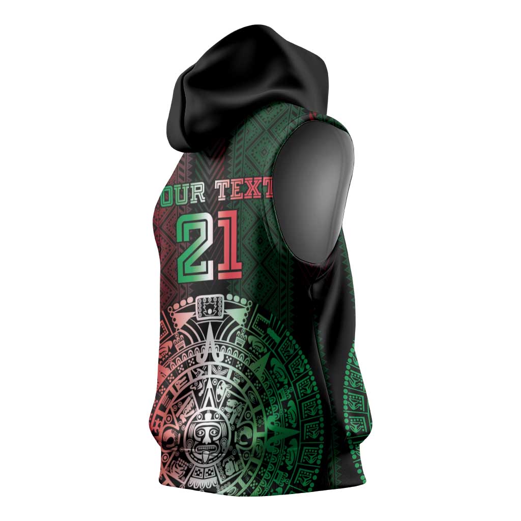 Mexico Football Custom Sleeveless Hoodie Mexico's Make History 2025 Flag Style - Wonder Print Shop