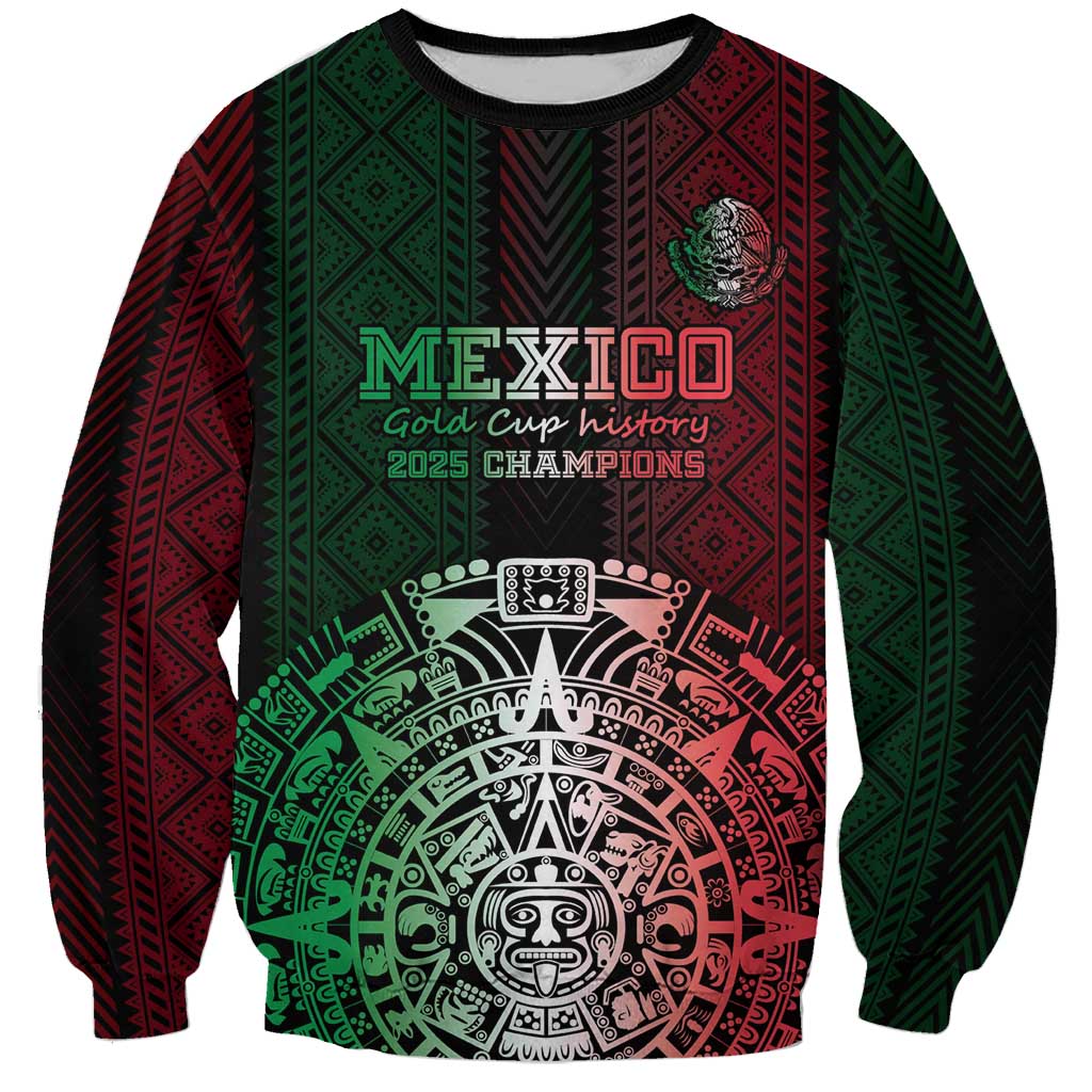 Mexico Football Custom Sweatshirt Mexico's Make History 2025 Flag Style - Wonder Print Shop