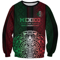 Mexico Football Custom Sweatshirt Mexico's Make History 2025 Flag Style - Wonder Print Shop