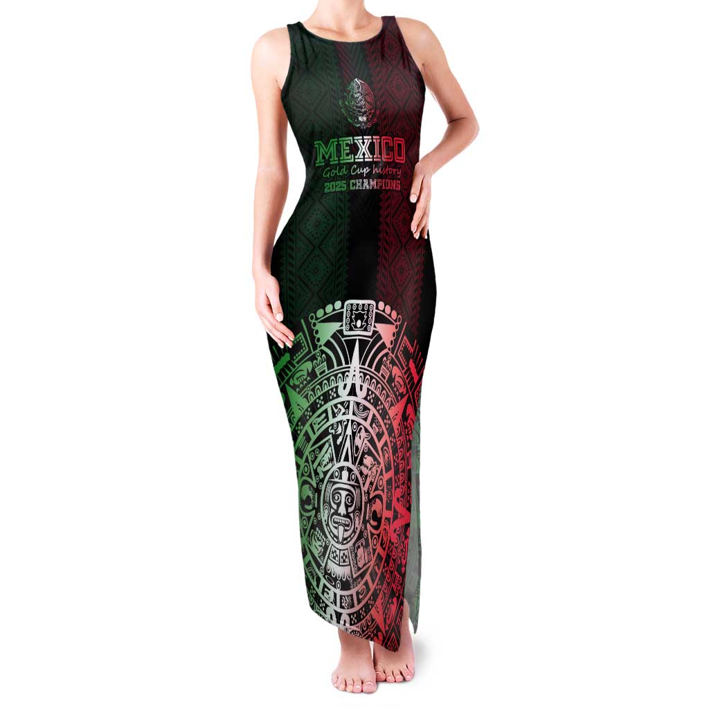 Mexico Football Custom Tank Maxi Dress Mexico's Make History 2025 Flag Style - Wonder Print Shop