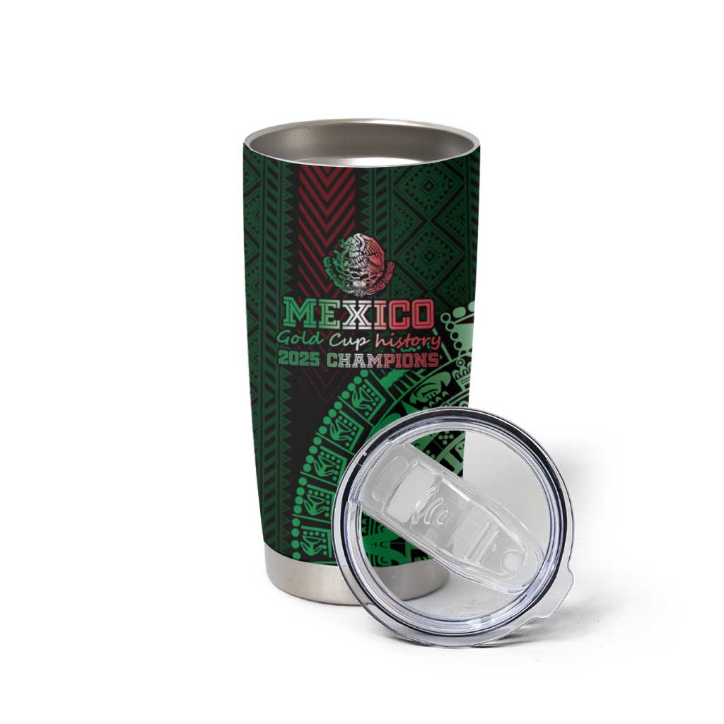Mexico Football Custom Tumbler Cup Mexico's Make History 2025 Flag Style - Wonder Print Shop