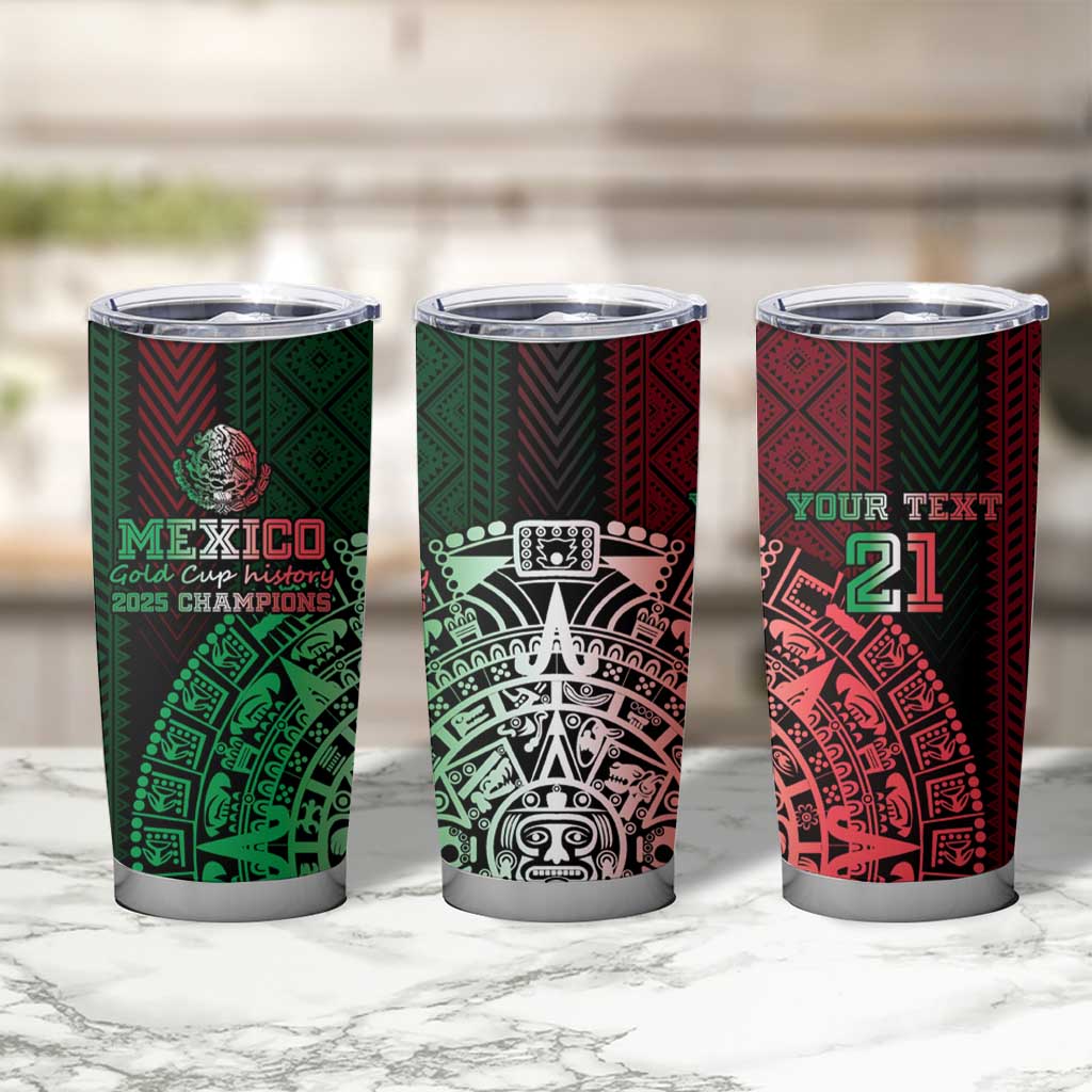Mexico Football Custom Tumbler Cup Mexico's Make History 2025 Flag Style - Wonder Print Shop
