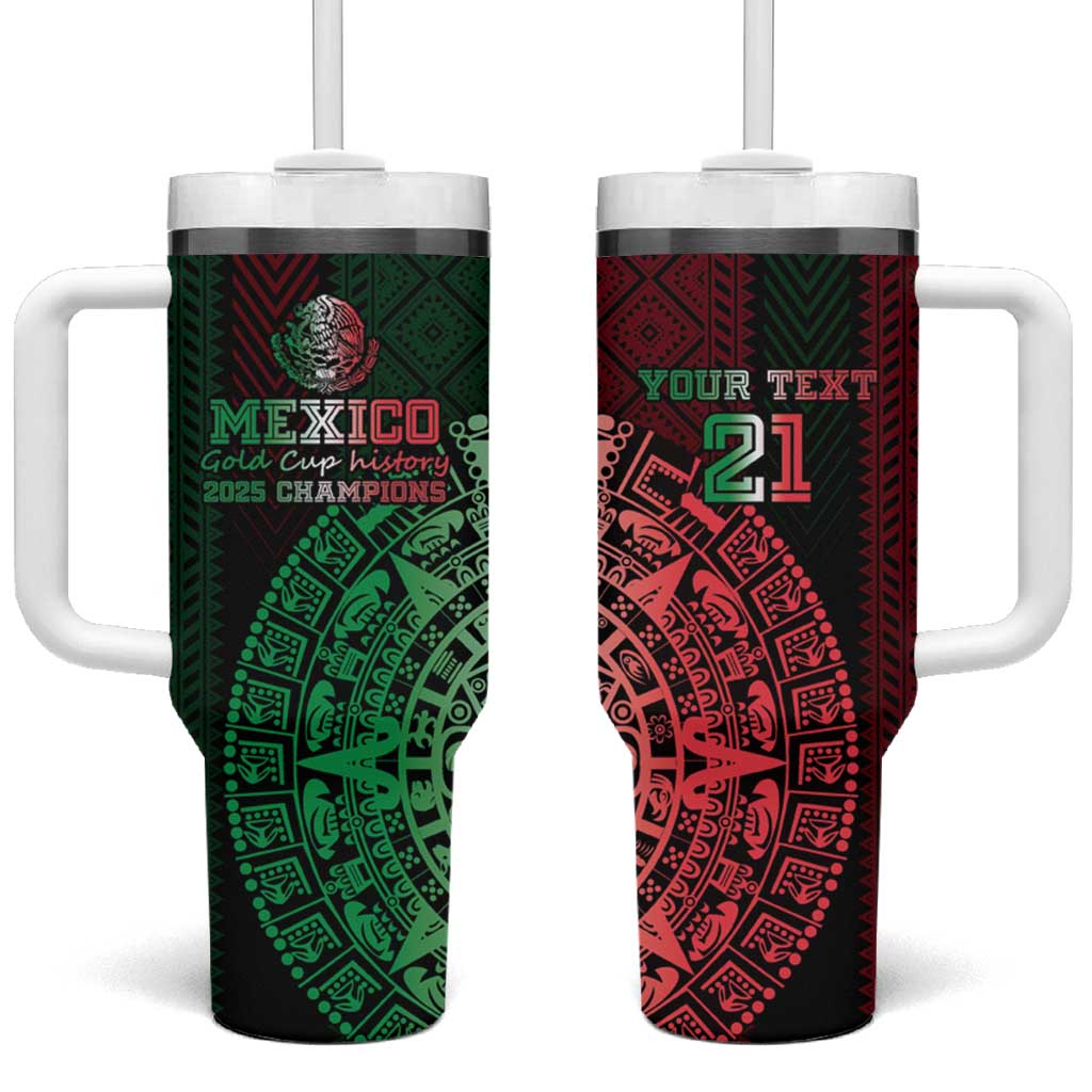 Mexico Football Custom Tumbler With Handle Mexico's Make History 2025 Flag Style - Wonder Print Shop