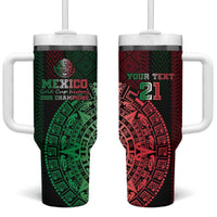 Mexico Football Custom Tumbler With Handle Mexico's Make History 2025 Flag Style - Wonder Print Shop