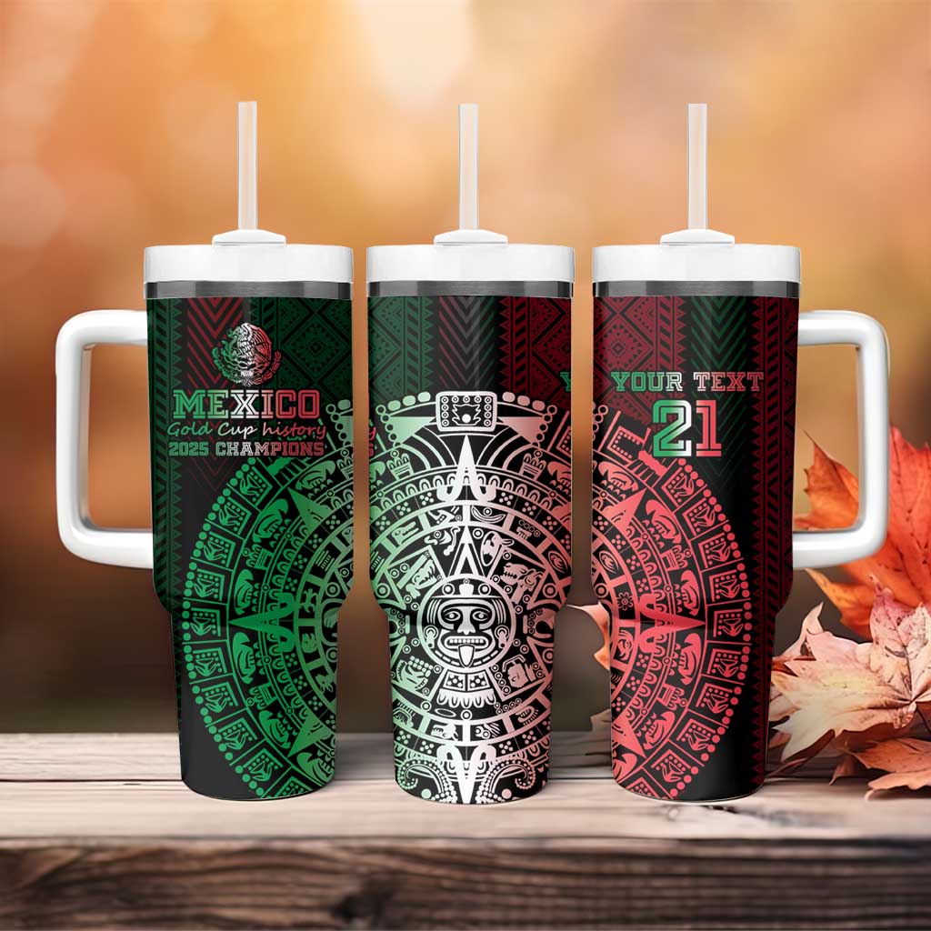 Mexico Football Custom Tumbler With Handle Mexico's Make History 2025 Flag Style - Wonder Print Shop