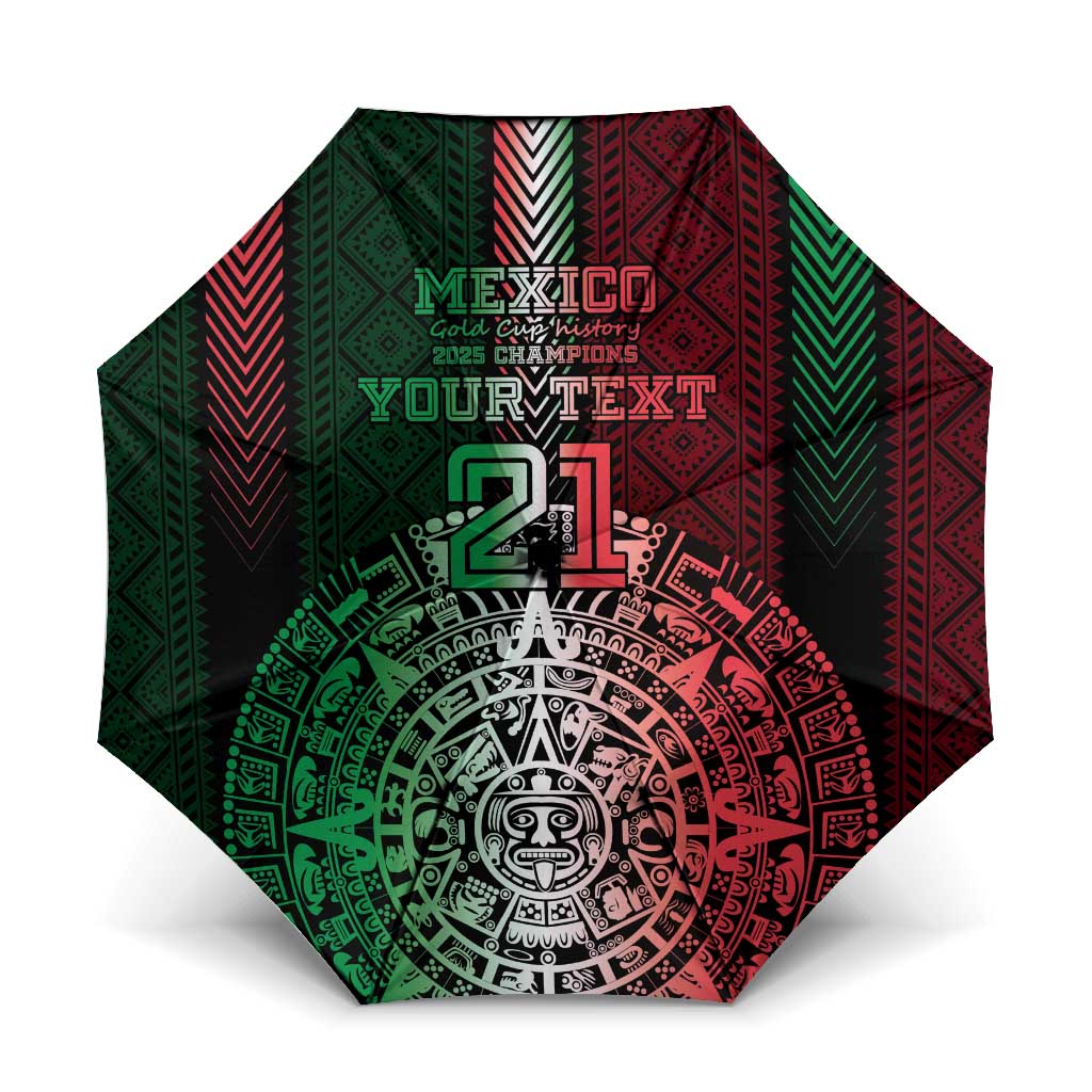 Mexico Football Custom Umbrella Mexico's Make History 2025 Flag Style - Wonder Print Shop
