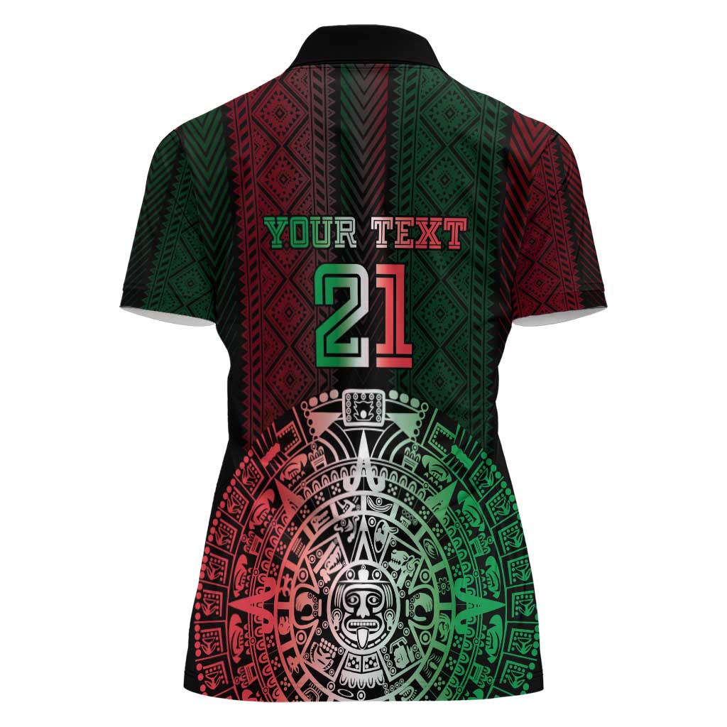 Mexico Football Custom Women Polo Shirt Mexico's Make History 2025 Flag Style - Wonder Print Shop