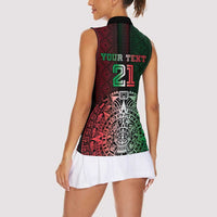 Mexico Football Custom Women Sleeveless Polo Shirt Mexico's Make History 2025 Flag Style - Wonder Print Shop