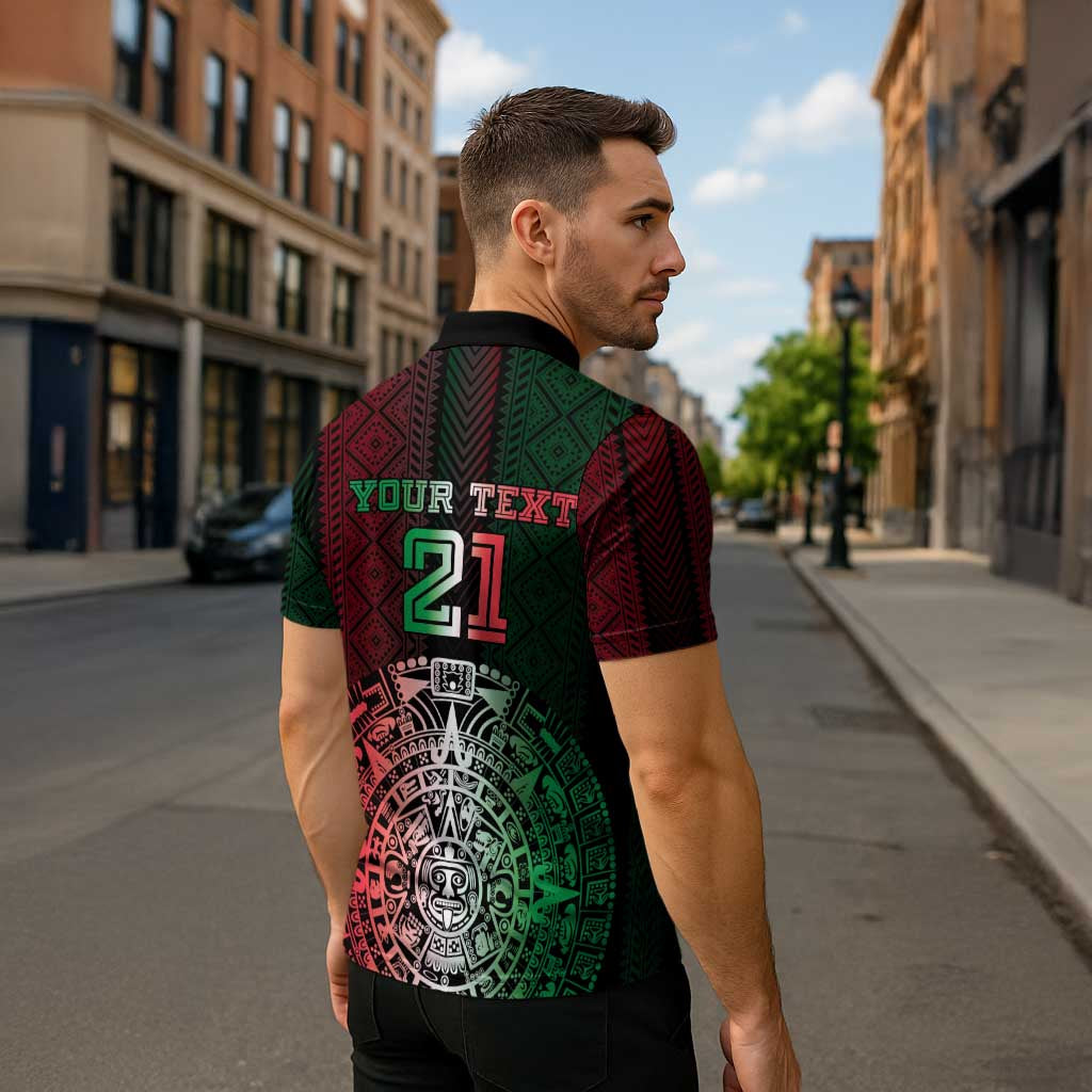 Mexico Football Custom Zipper Polo Shirt Mexico's Make History 2025 Flag Style - Wonder Print Shop