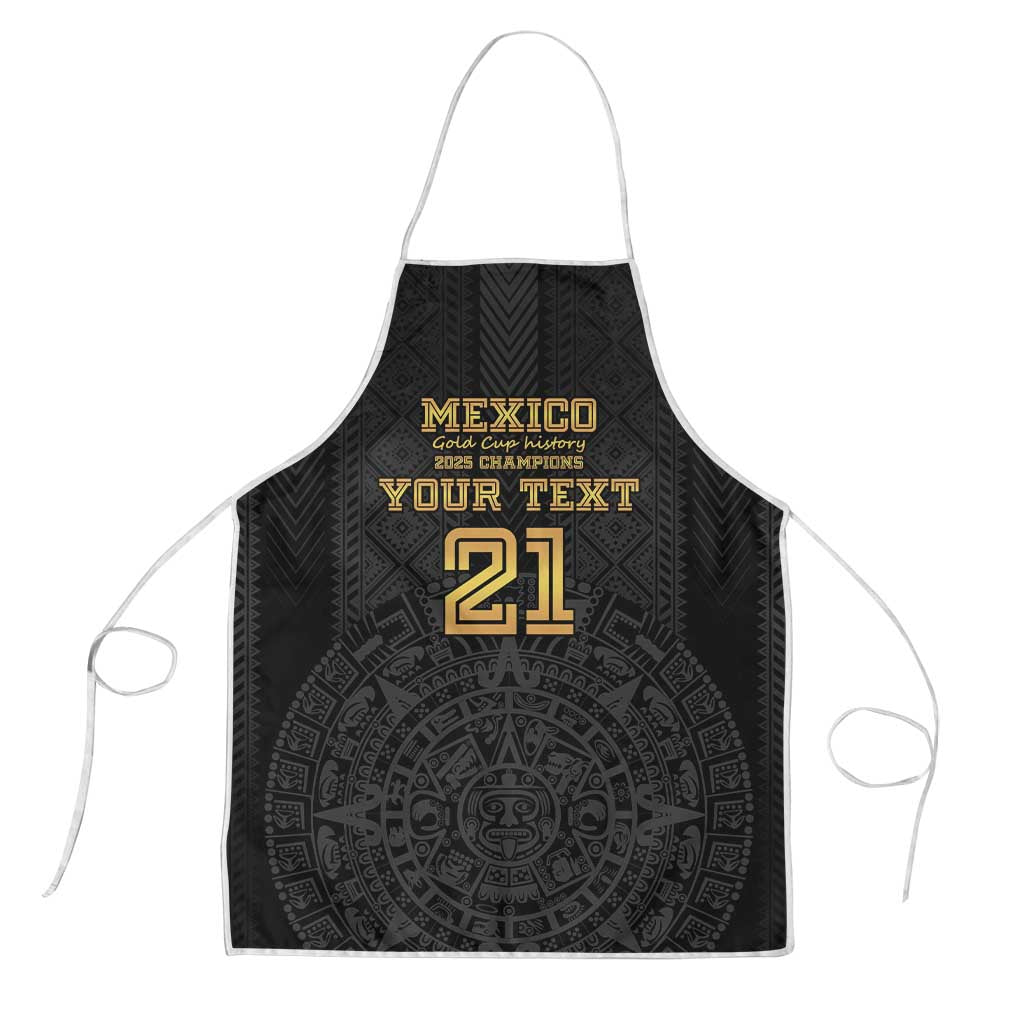Mexico Football Custom Apron Mexico's Make History 2025 Gold Style - Wonder Print Shop