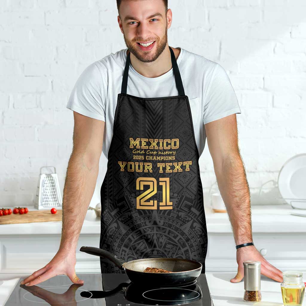 Mexico Football Custom Apron Mexico's Make History 2025 Gold Style - Wonder Print Shop