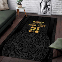 Mexico Football Custom Area Rug Mexico's Make History 2025 Gold Style - Wonder Print Shop