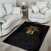 Mexico Football Custom Area Rug Mexico's Make History 2025 Gold Style - Wonder Print Shop