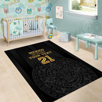 Mexico Football Custom Area Rug Mexico's Make History 2025 Gold Style - Wonder Print Shop