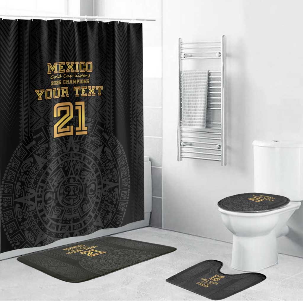 Mexico Football Custom Bathroom Set Mexico's Make History 2025 Gold Style - Wonder Print Shop