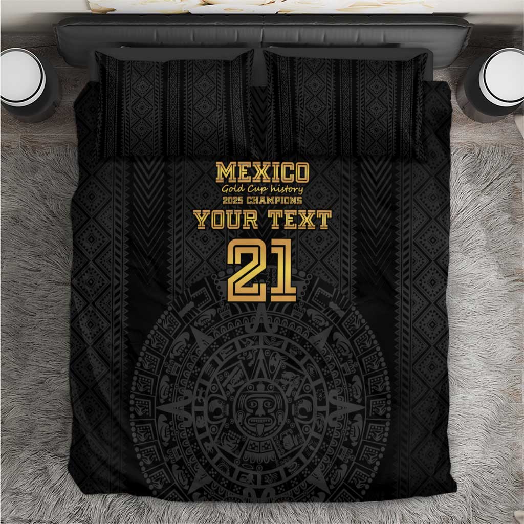 Mexico Football Custom Bedding Set Mexico's Make History 2025 Gold Style - Wonder Print Shop