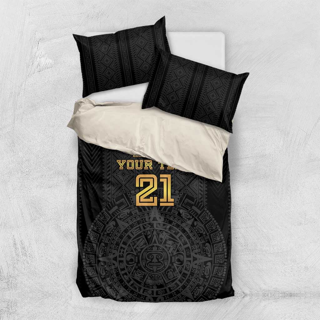 Mexico Football Custom Bedding Set Mexico's Make History 2025 Gold Style - Wonder Print Shop