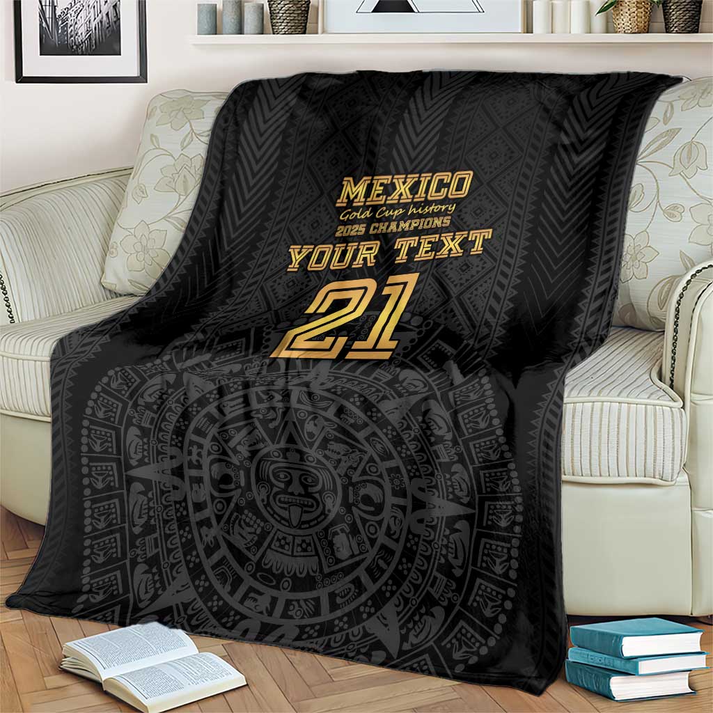 Mexico Football Custom Blanket Mexico's Make History 2025 Gold Style - Wonder Print Shop