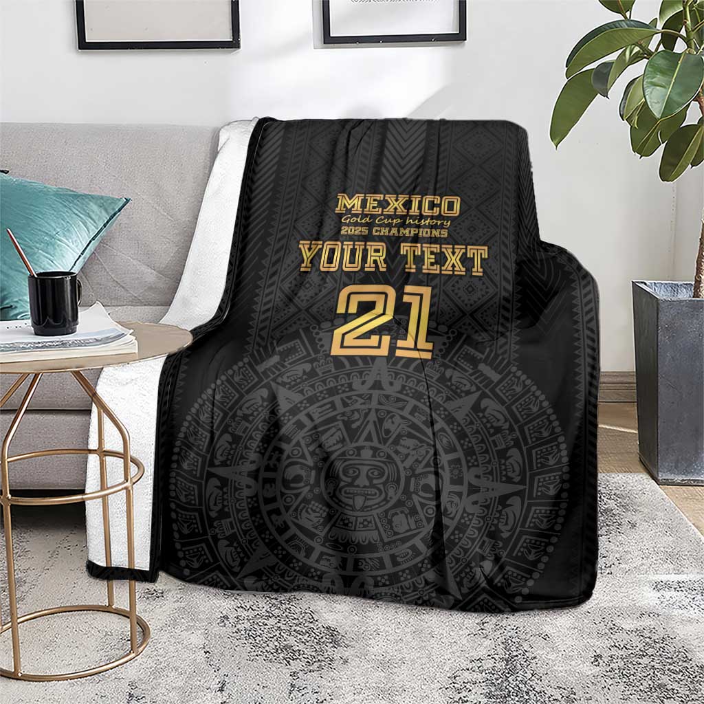 Mexico Football Custom Blanket Mexico's Make History 2025 Gold Style - Wonder Print Shop