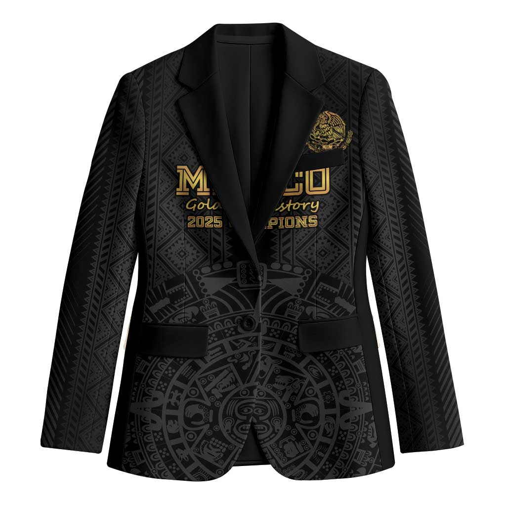 Mexico Football Custom Blazer Mexico's Make History 2025 Gold Style - Wonder Print Shop