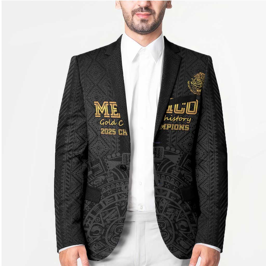 Mexico Football Custom Blazer Mexico's Make History 2025 Gold Style - Wonder Print Shop