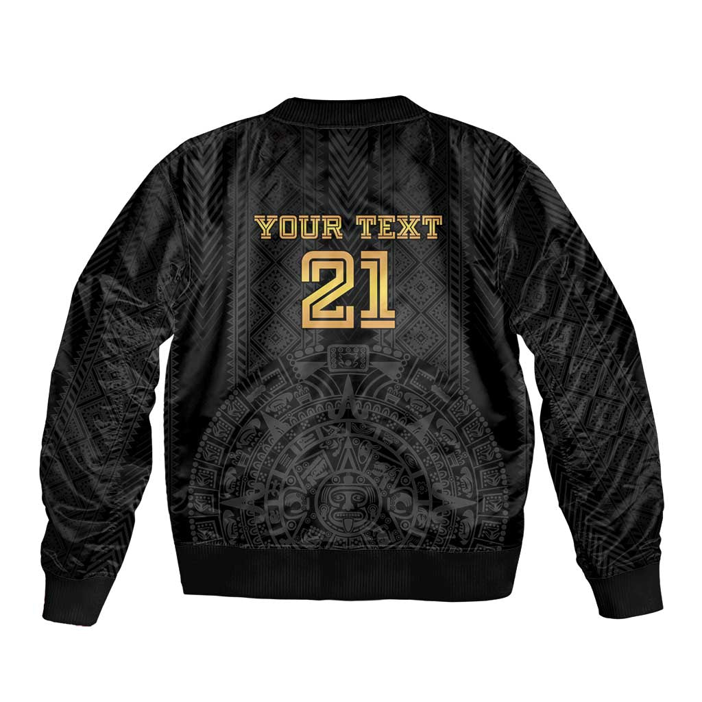Mexico Football Custom Bomber Jacket Mexico's Make History 2025 Gold Style - Wonder Print Shop