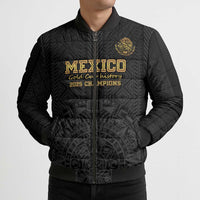 Mexico Football Custom Bomber Puffer Jacket Mexico's Make History 2025 Gold Style - Wonder Print Shop