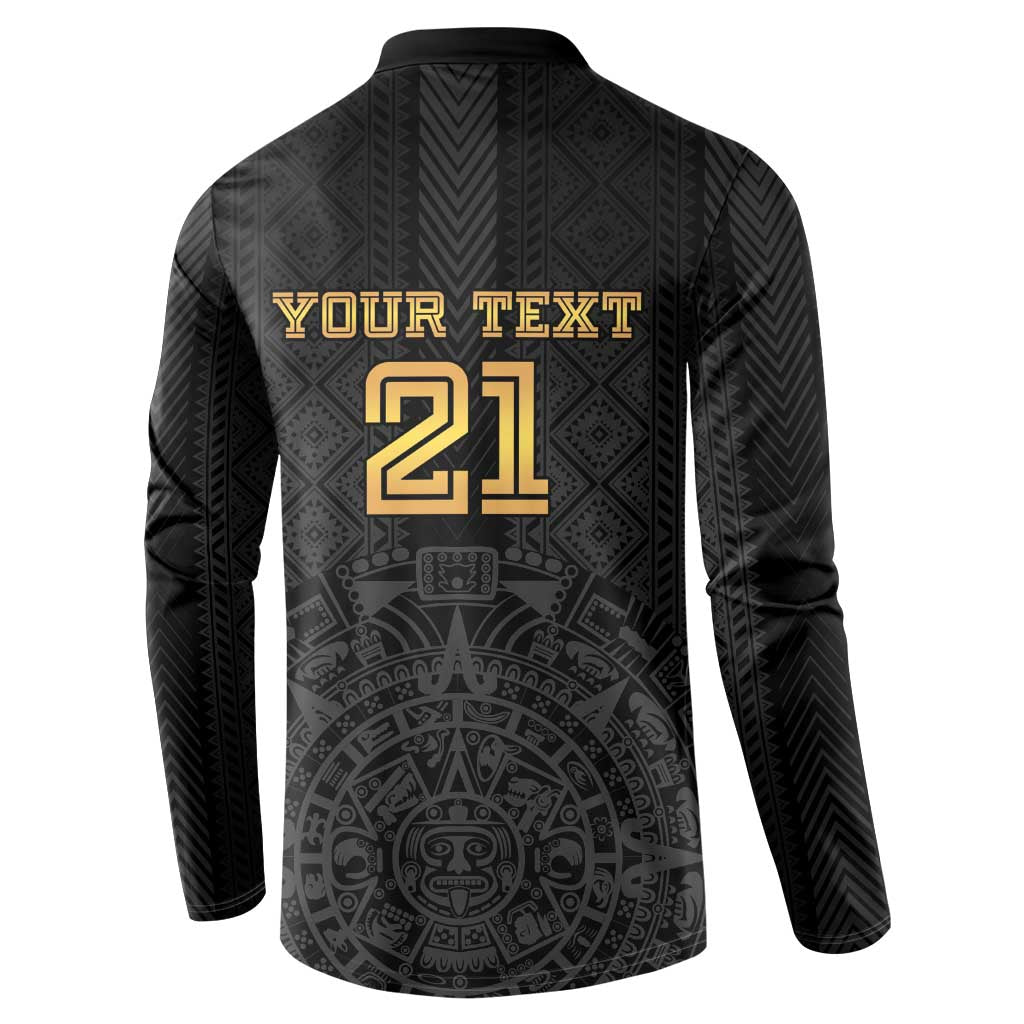 Mexico Football Custom Button Sweatshirt Mexico's Make History 2025 Gold Style - Wonder Print Shop