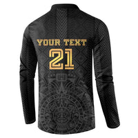 Mexico Football Custom Button Sweatshirt Mexico's Make History 2025 Gold Style - Wonder Print Shop