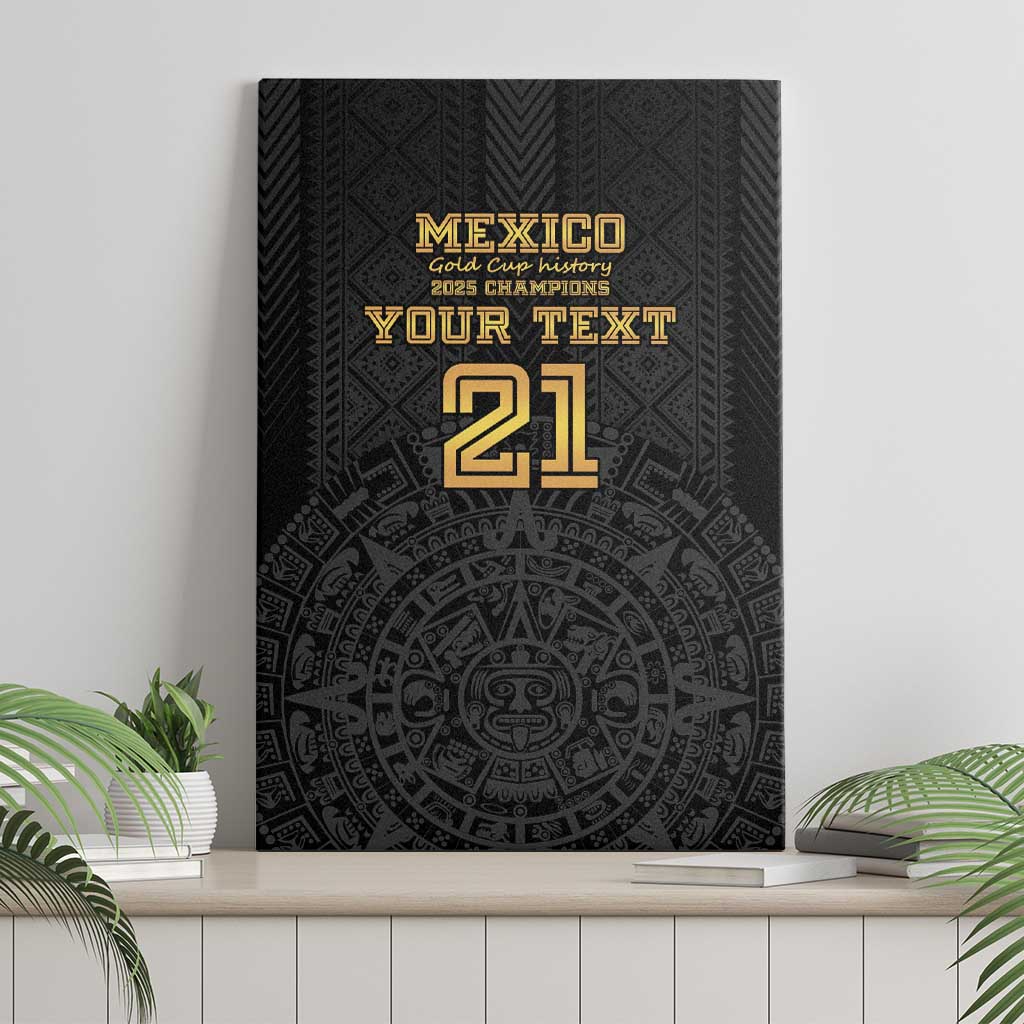 Mexico Football Custom Canvas Wall Art Mexico's Make History 2025 Gold Style - Wonder Print Shop