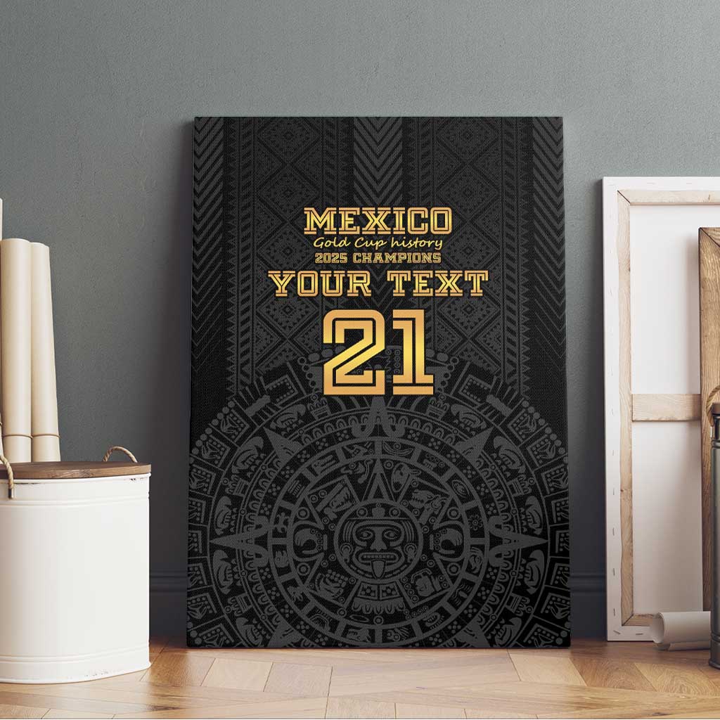 Mexico Football Custom Canvas Wall Art Mexico's Make History 2025 Gold Style - Wonder Print Shop