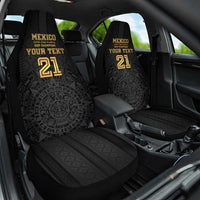 Mexico Football Custom Car Seat Cover Mexico's Make History 2025 Gold Style - Wonder Print Shop