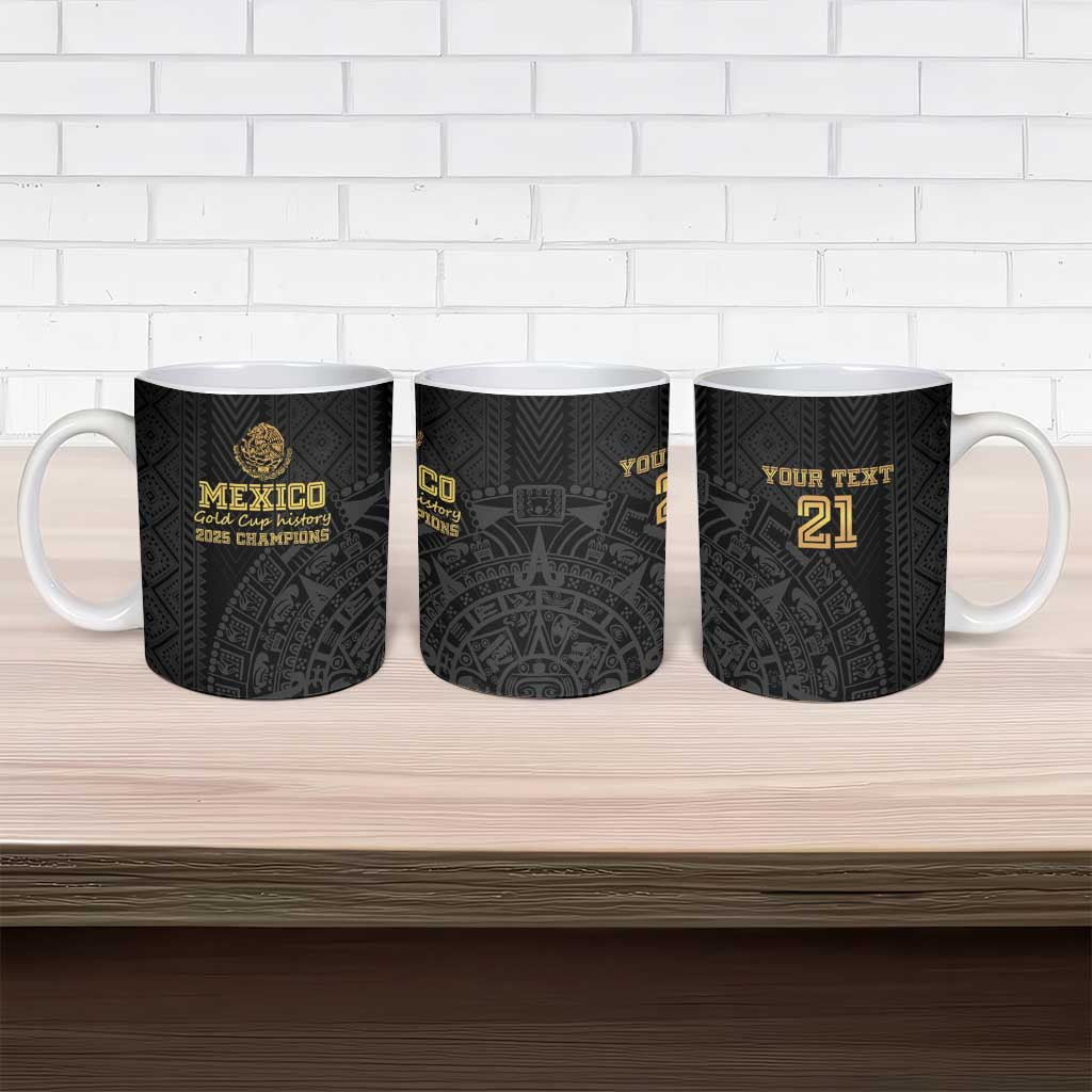 Mexico Football Custom Ceramic Mug Mexico's Make History 2025 Gold Style - Wonder Print Shop