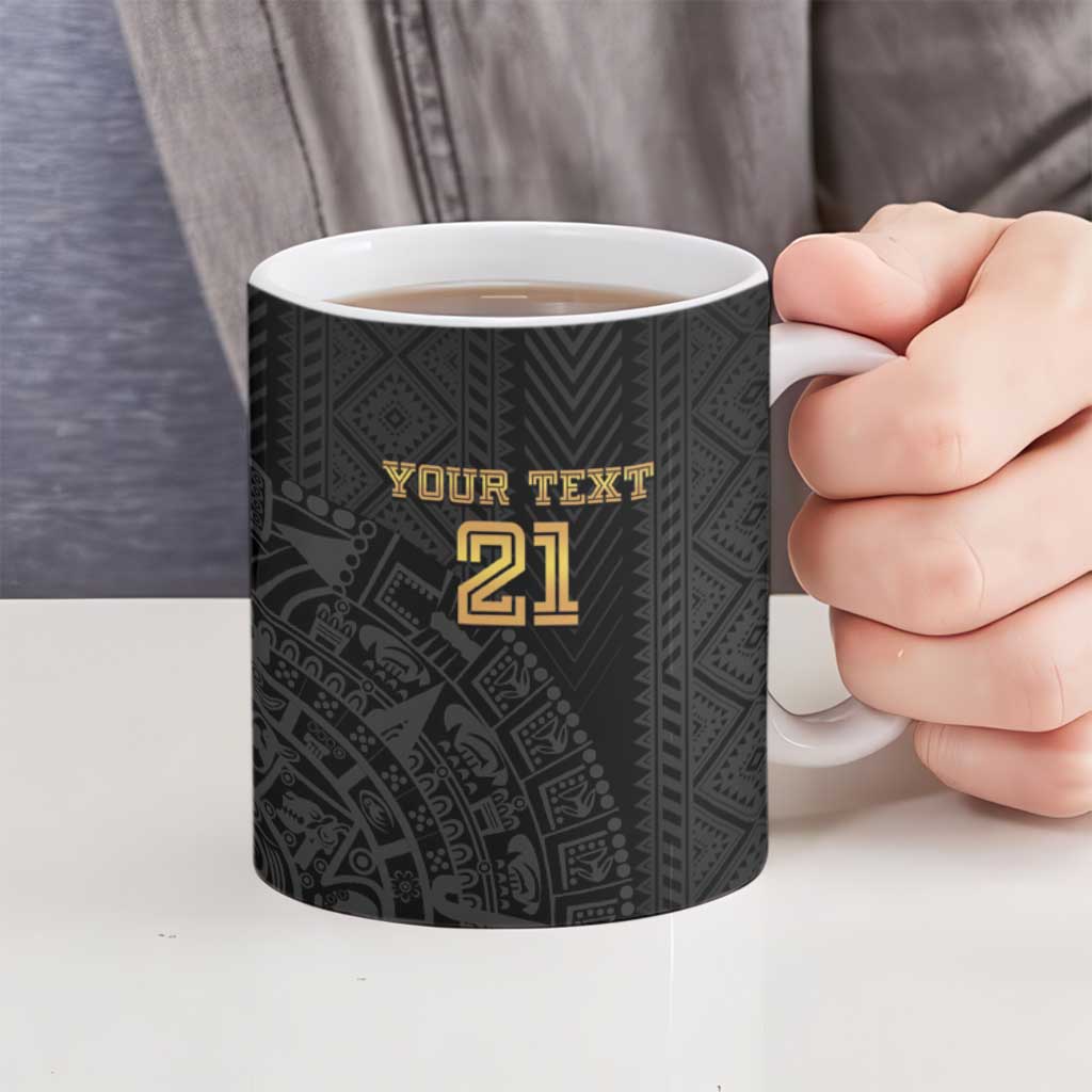 Mexico Football Custom Ceramic Mug Mexico's Make History 2025 Gold Style - Wonder Print Shop