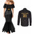 Mexico Football Custom Couples Matching Mermaid Dress and Long Sleeve Button Shirt Mexico's Make History 2025 Gold Style - Wonder Print Shop