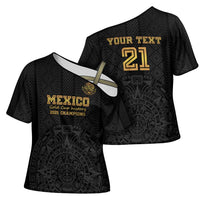 Mexico Football Custom Cross Shoulder Shirt Mexico's Make History 2025 Gold Style - Wonder Print Shop