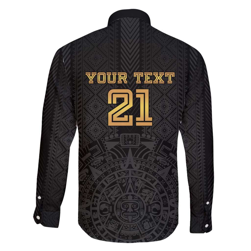Mexico Football Custom Family Matching Long Sleeve Bodycon Dress and Hawaiian Shirt Mexico's Make History 2025 Gold Style - Wonder Print Shop